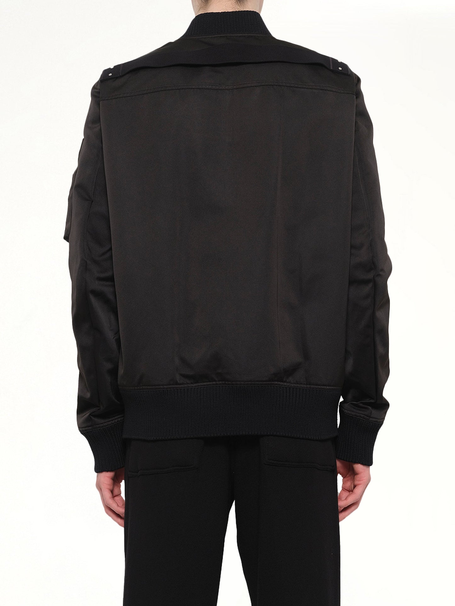 RICK OWENS Classic Flight Jacket (Black)