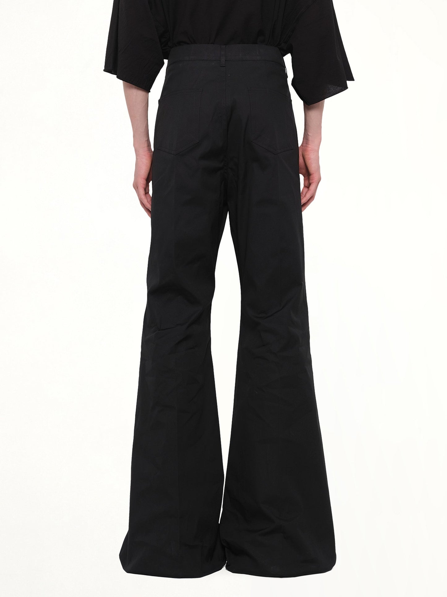RICK OWENS Cotton Poplin Bolan Bootcut (Black)