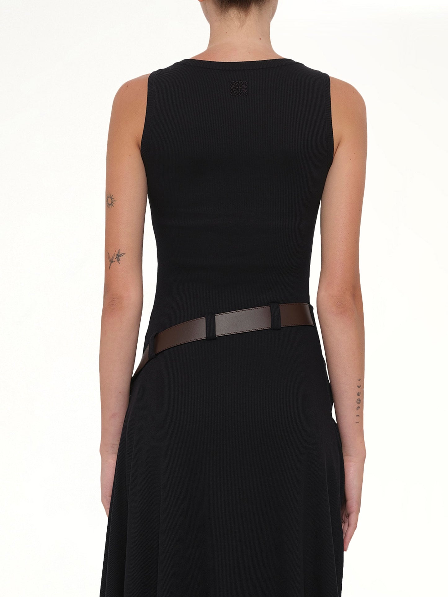 LOEWE Belted Tank Dress (Black)