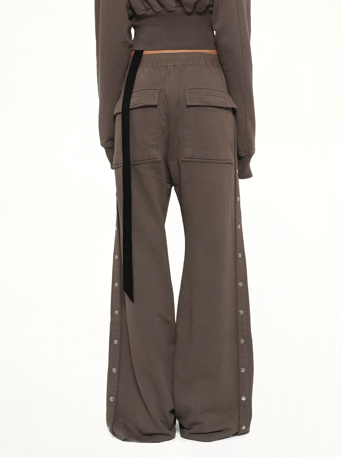 RICK OWENS DRKSHDW Wide Pusher Pants (Brown)