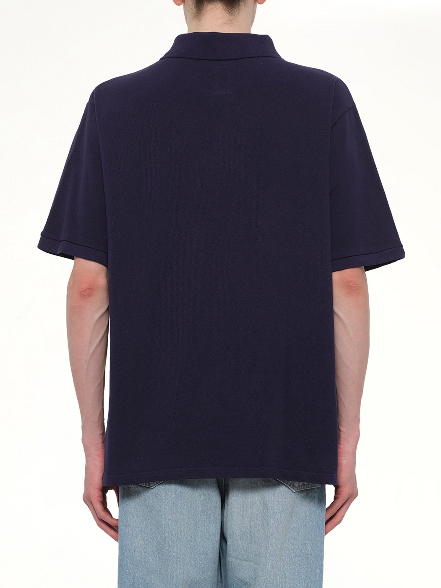 VOWELS S/S Pique Polo (Navy)