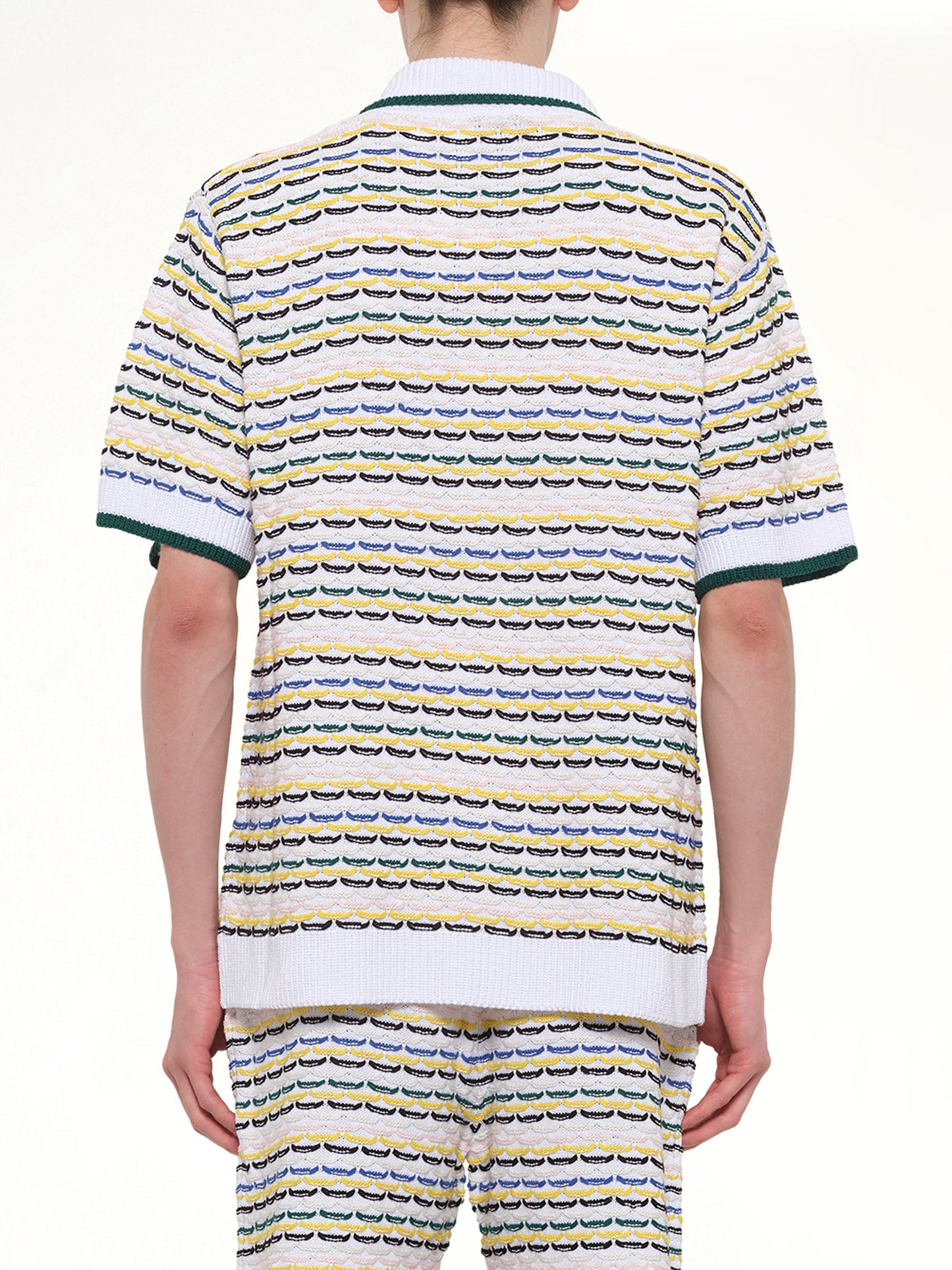 CASABLANCA Tuck Stitch Shirt (White)