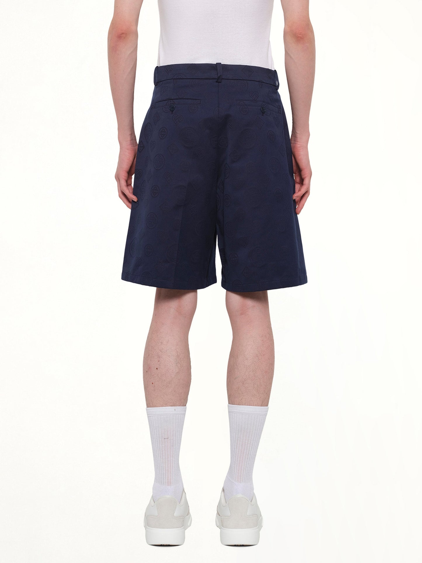 CASABLANCA Monogram Shorts (Navy)
