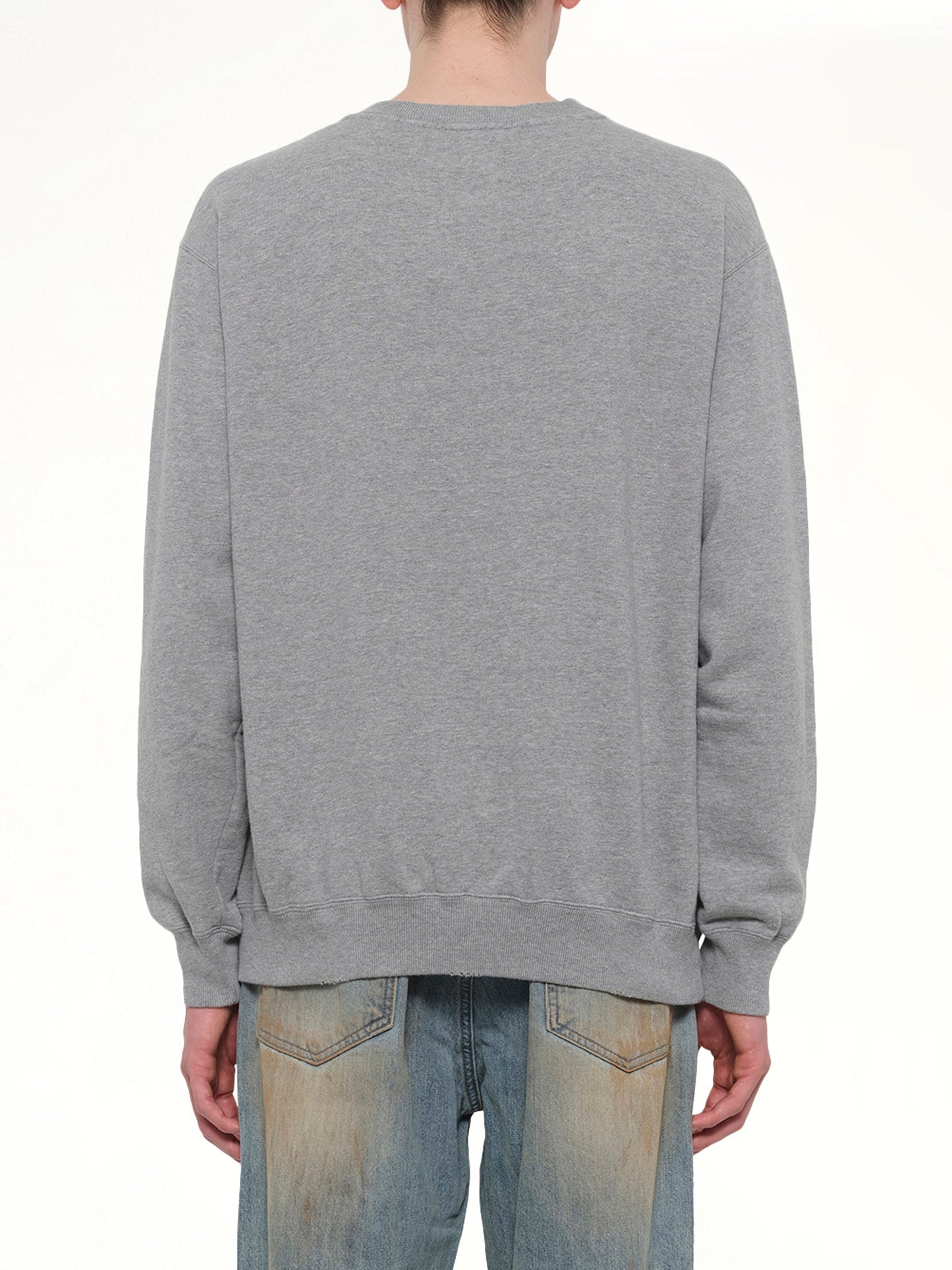 VOWELS Faded Collegiate Sweatshirt (Grey)