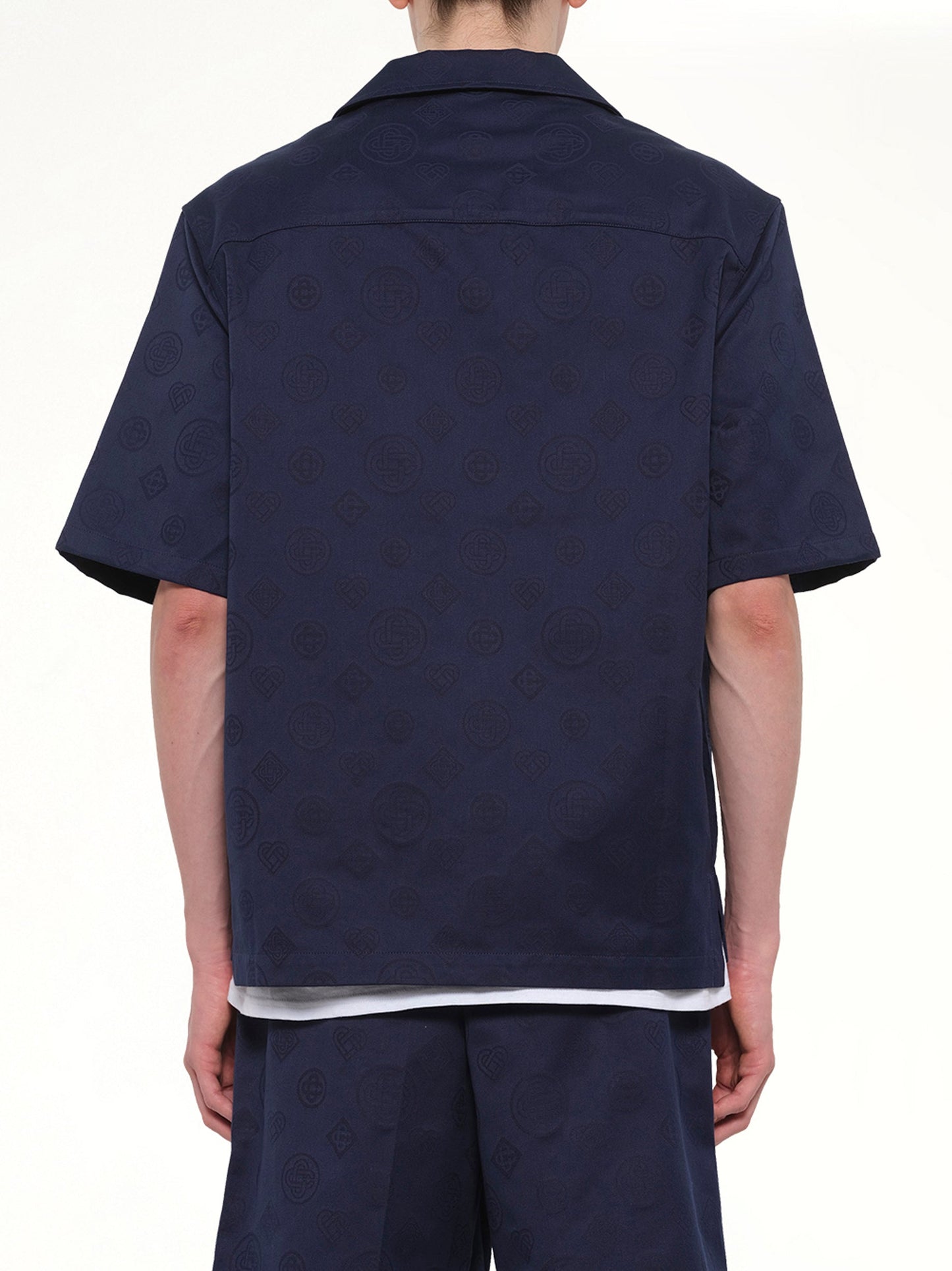 CASABLANCA Monogram SS Shirt (Blue)