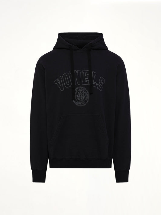 VOWELS Faded Collegiate Hoodie (Black)