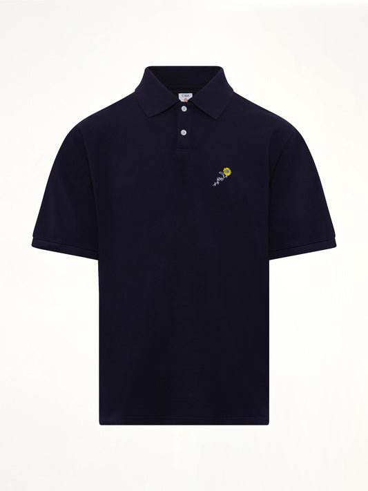 VOWELS S/S Pique Polo (Navy)