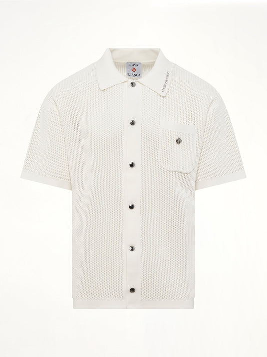 CASABLANCA Mesh Shirt (White)