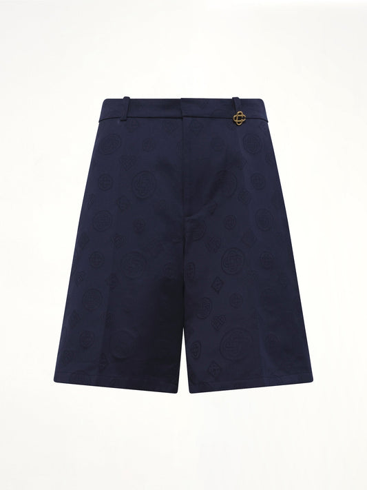CASABLANCA Monogram Shorts (Navy)