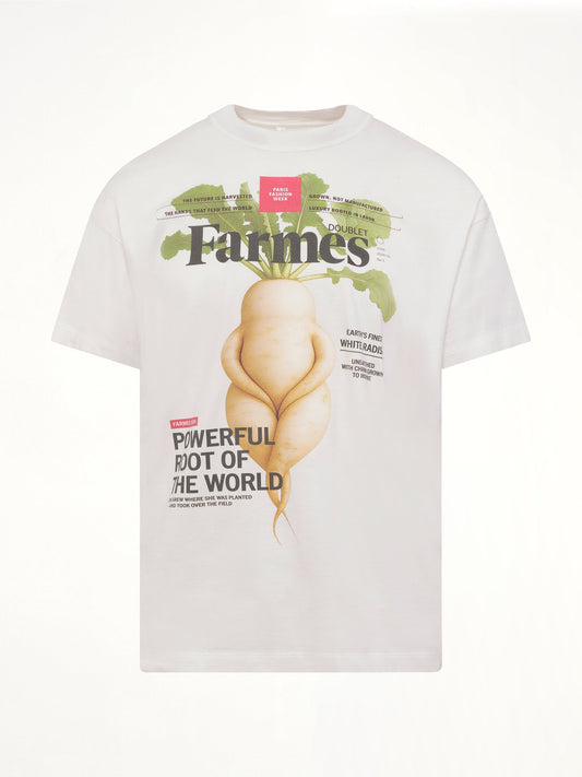 DOUBLET Farmes Magazine Cover T-Shirt (White)