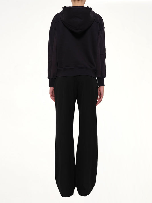 ALEXANDER MCQUEEN Botanical Embroidered Hoodie (Blue)