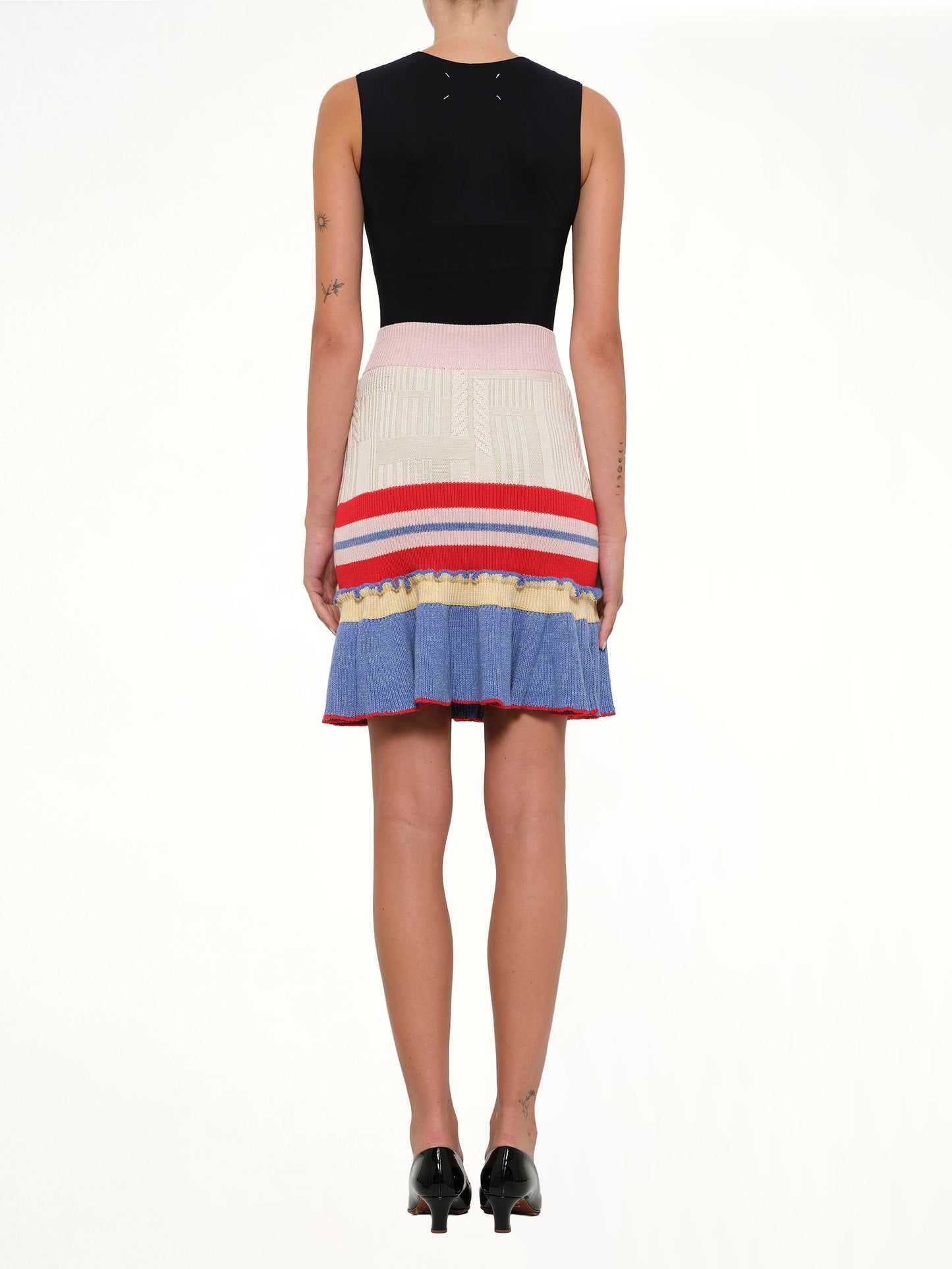 ALEXANDER MCQUEEN Knit Tweed Mini Skirt In Multicolour (Multi)