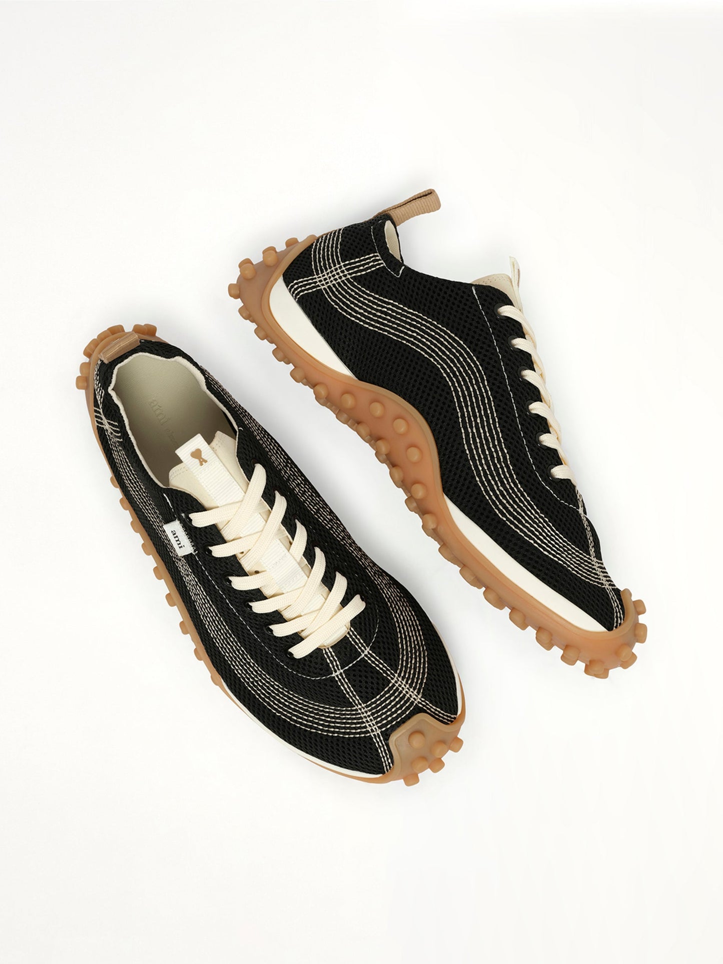 AMI PARIS Mirage Sneakers (Black)
