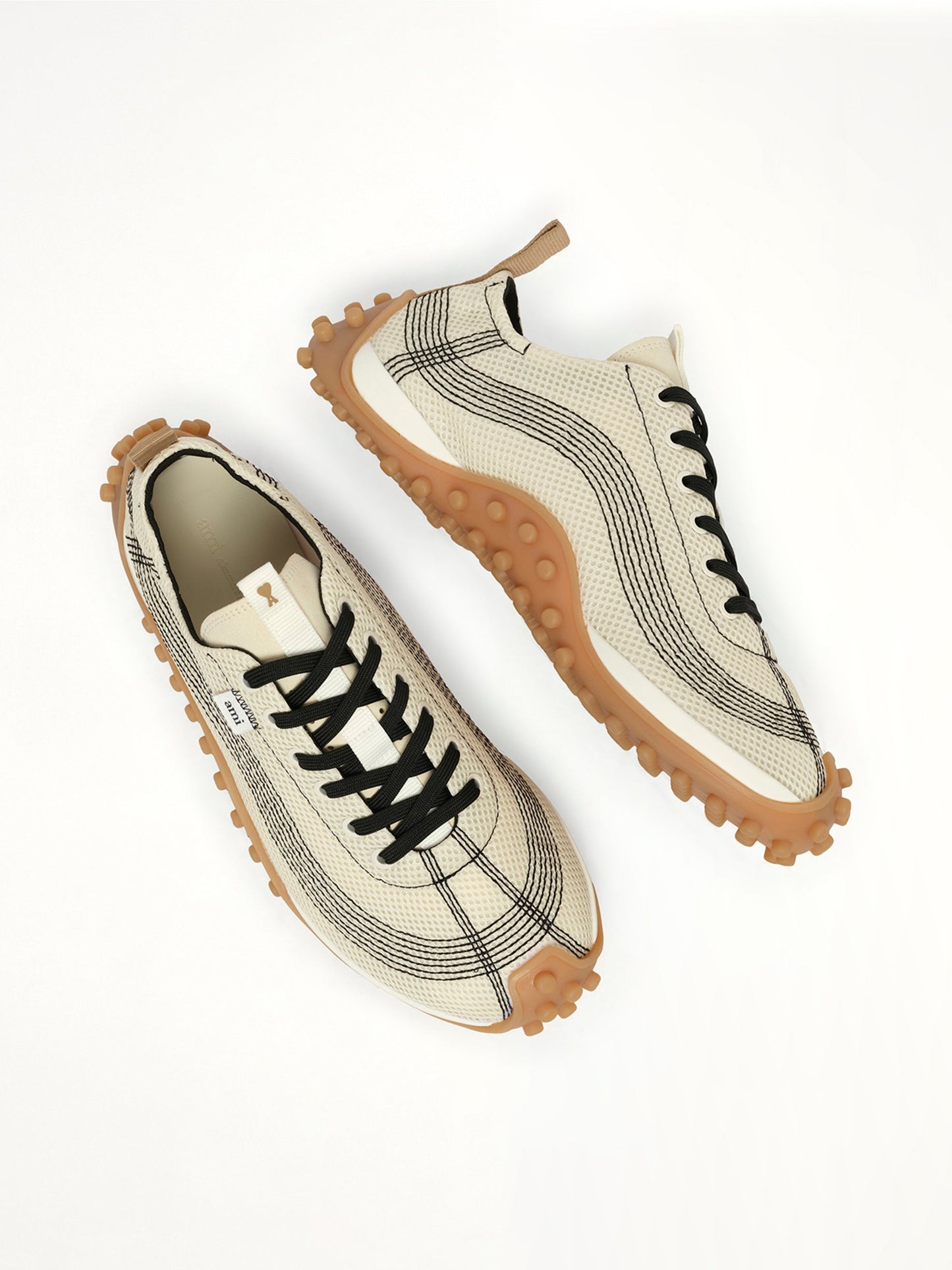 AMI PARIS Mirage Sneakers (White)