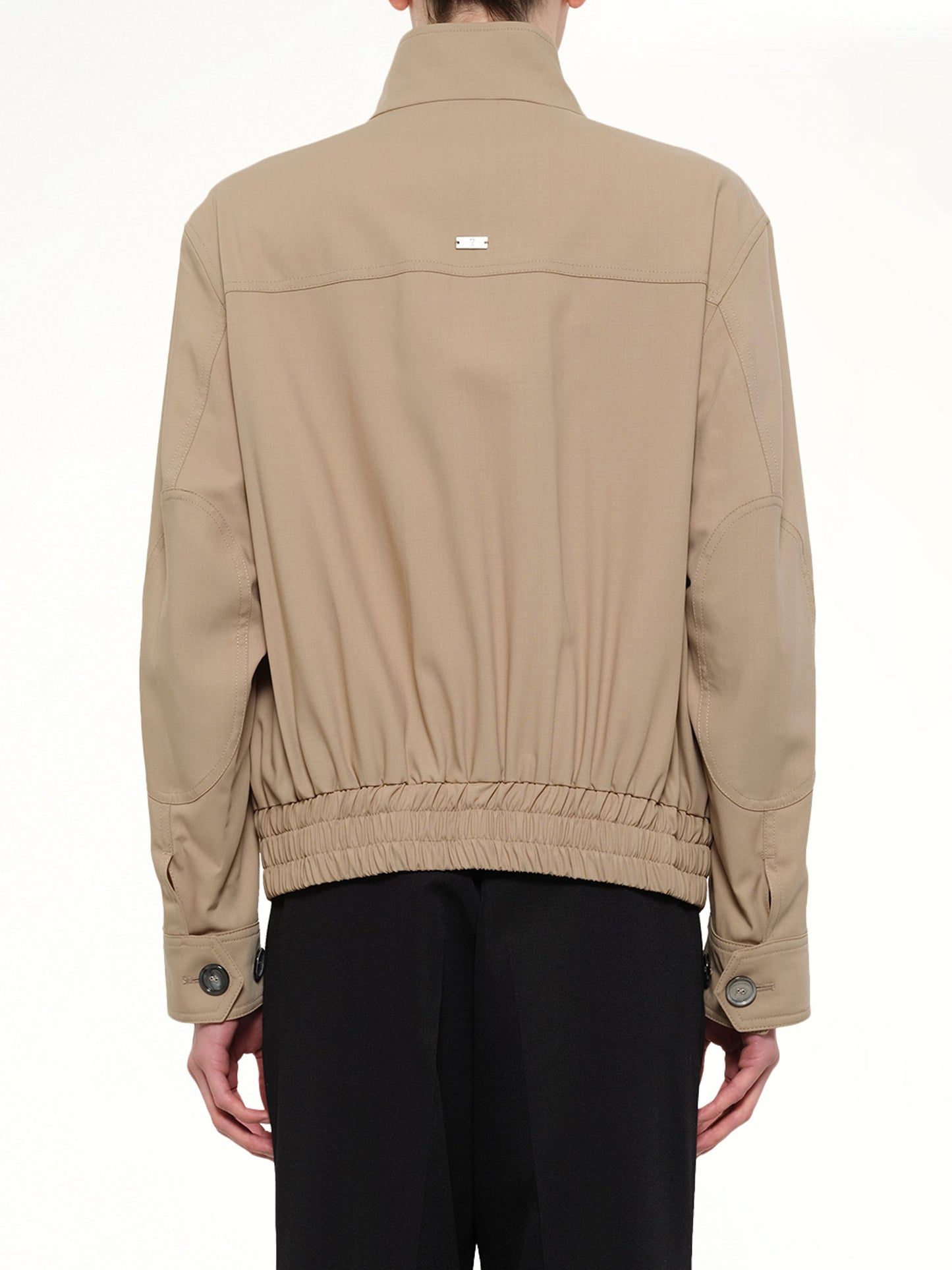 AMI PARIS Harrington Jacket (Beige)