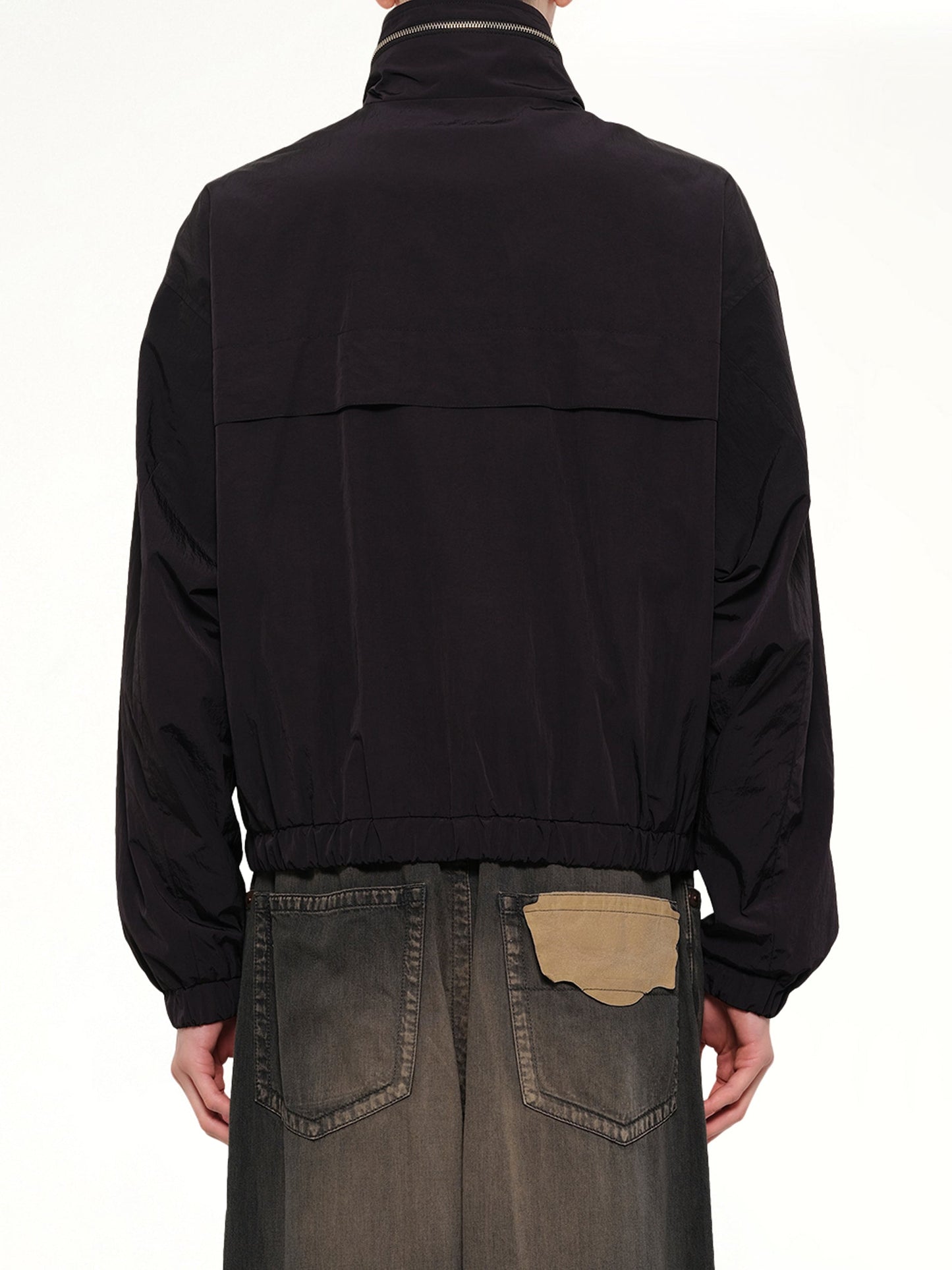 AMI PARIS Windbreaker with Embossed ADC (Black)