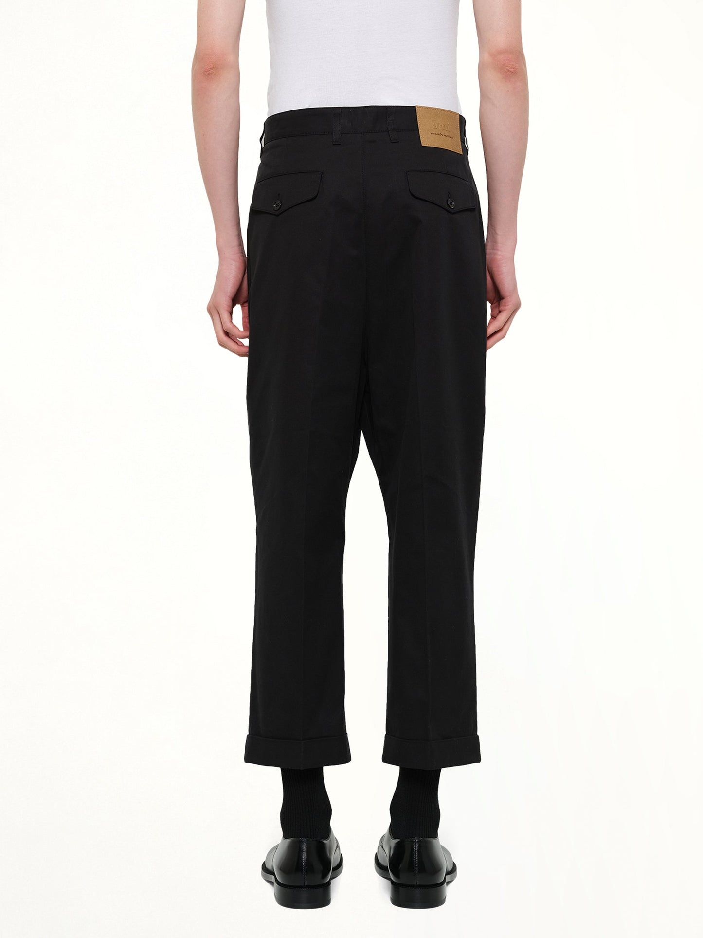 AMI PARIS Carrot Oversized Trouser (Black)