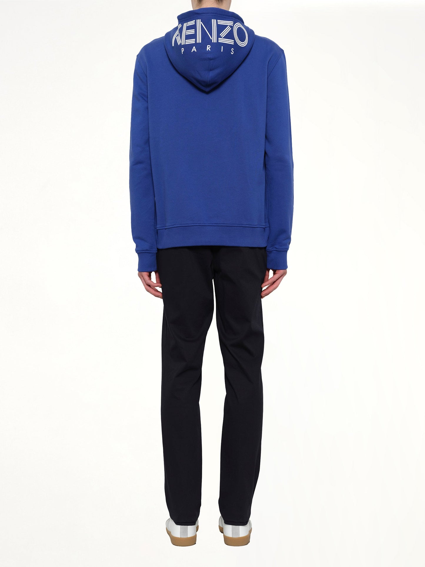 KENZO Logo Zip Hoodie (Blue)
