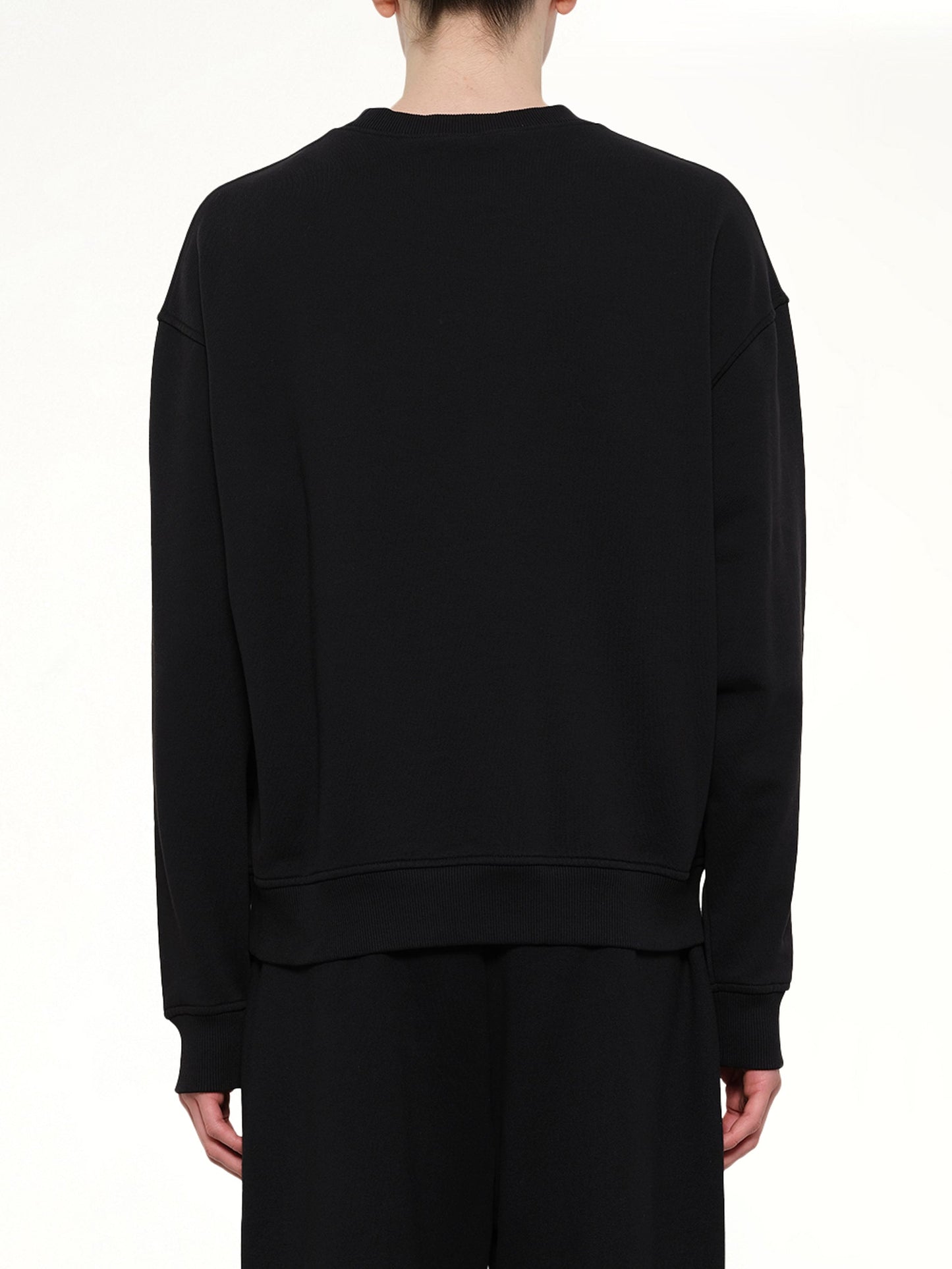 PALM ANGELS Neck Logo Regular Sweatshirt (Black)