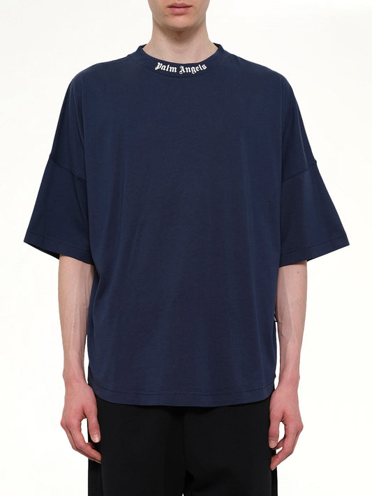 PALM ANGELS Classic Logo Over T-Shirt (Navy)