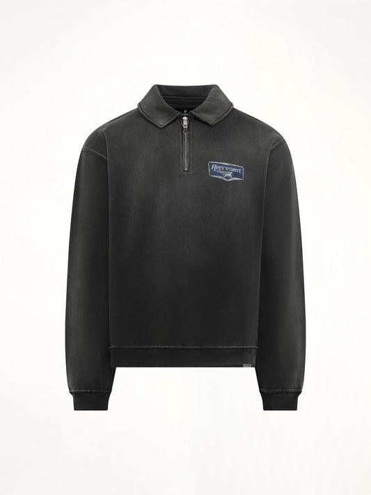 REPRESENT Nothing Faster Quarter Zip Sweatshirt (Black)