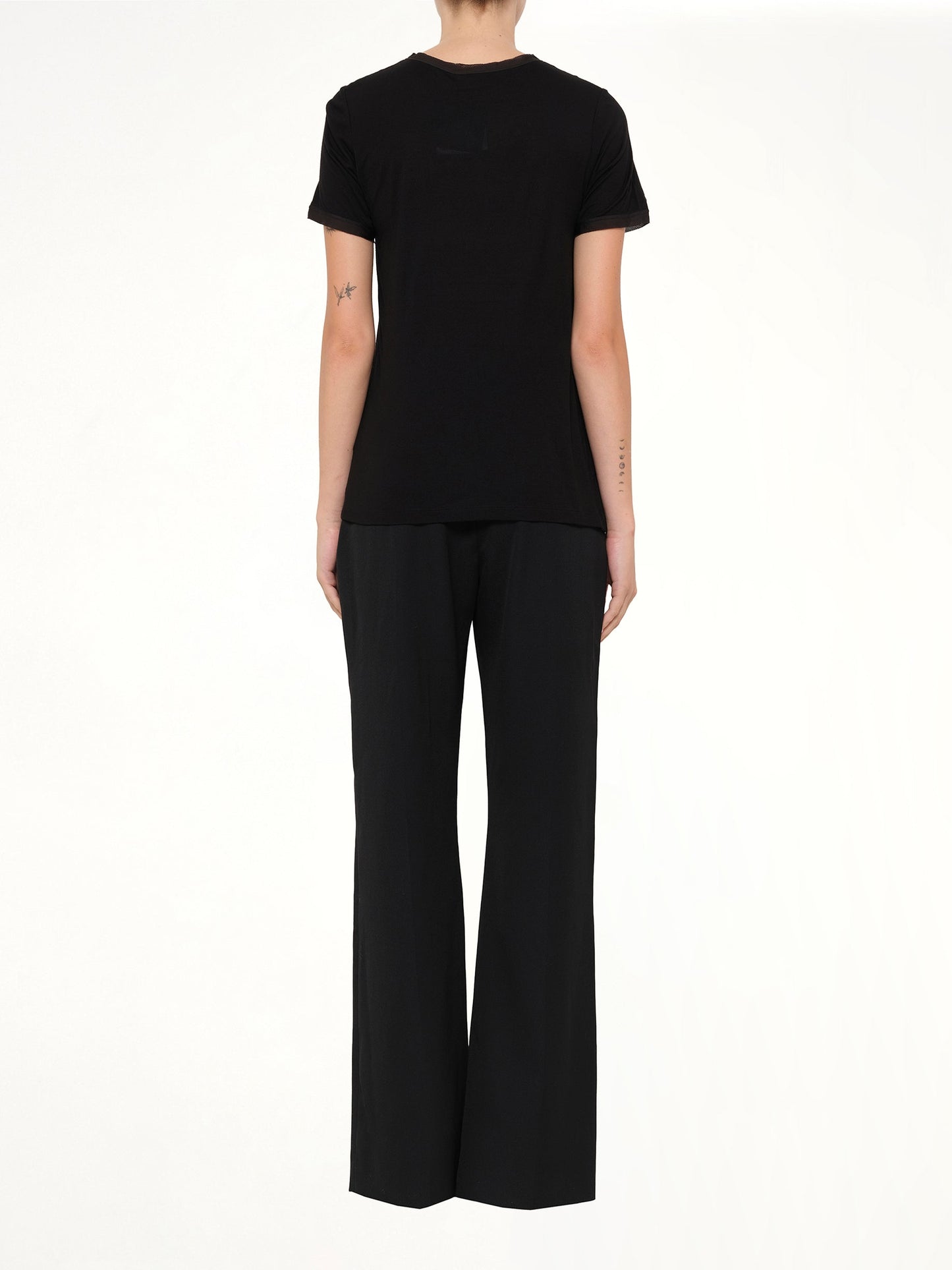 Lanvin Embroidered Jeresy Top (Black)