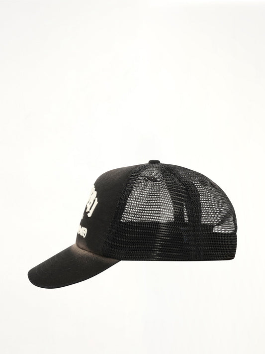 Faded Amiri Hollywood Trucker Hat (Black)