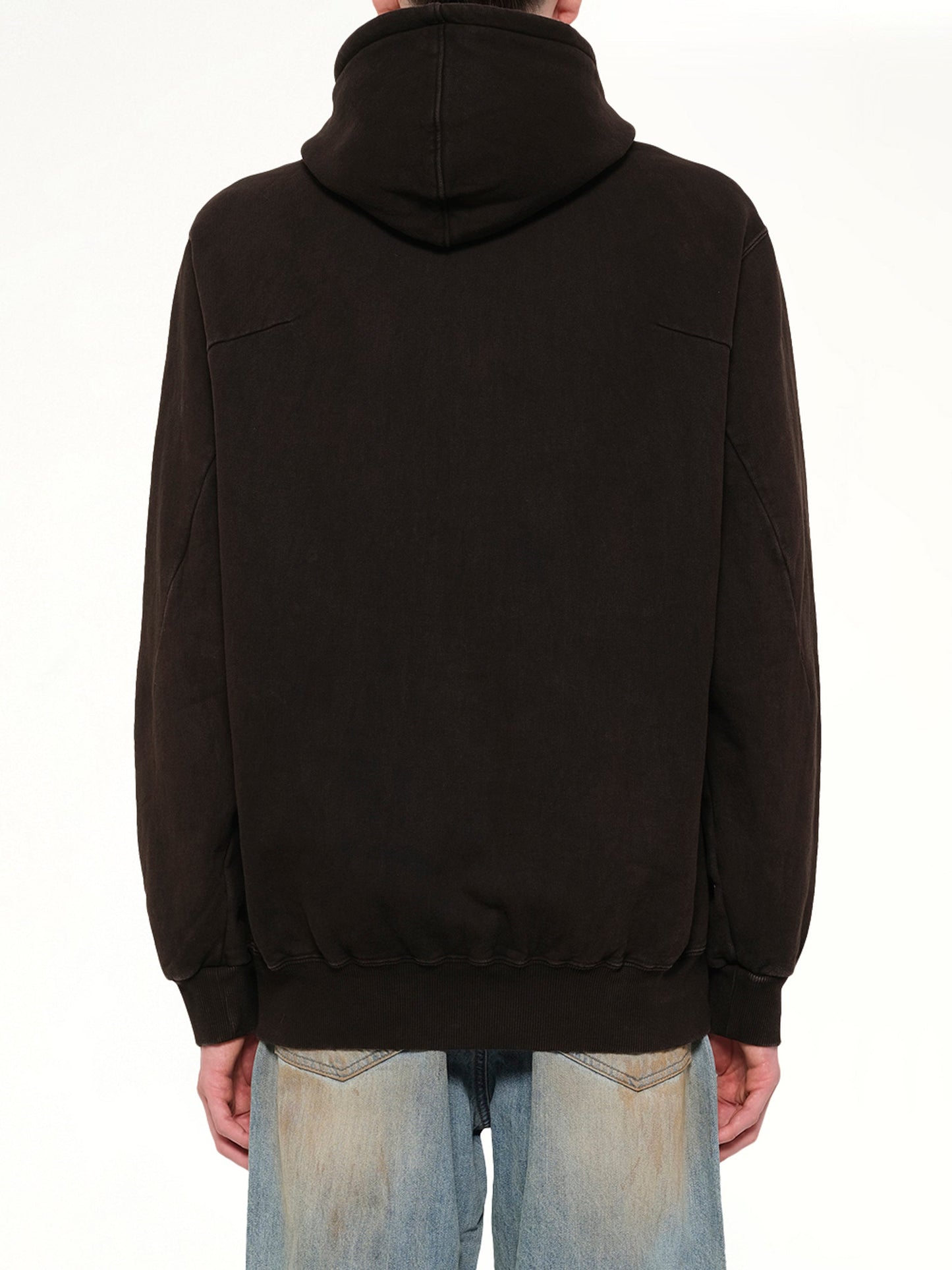 DOUBLET Mud-Dyed Hoodie With SHFU (Brown)