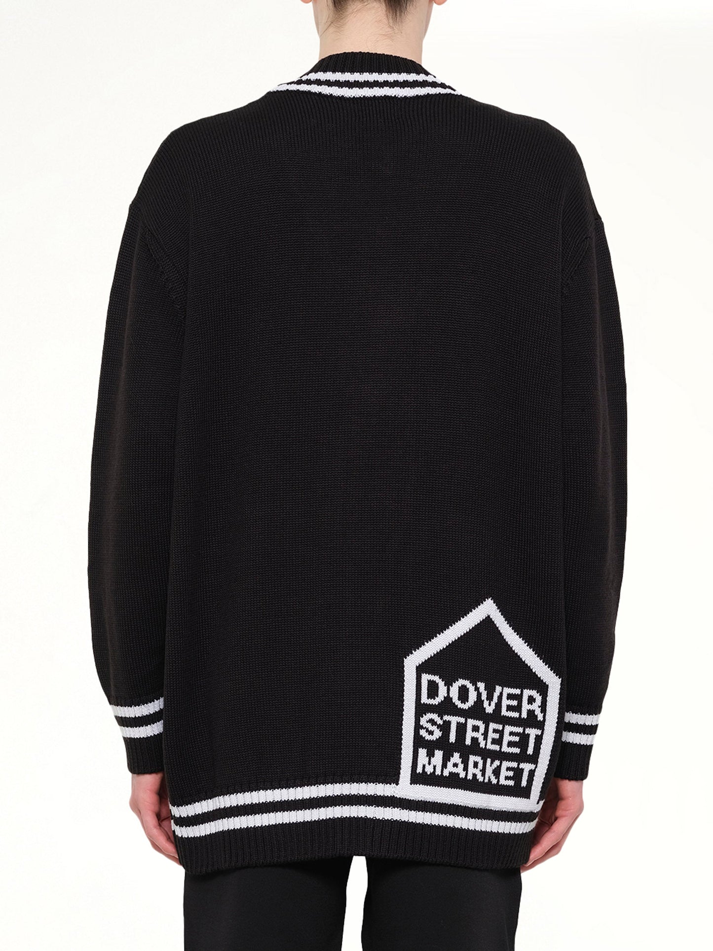 DSM KEI NINOMIYA Oversized Cardigan with Patch (Black)