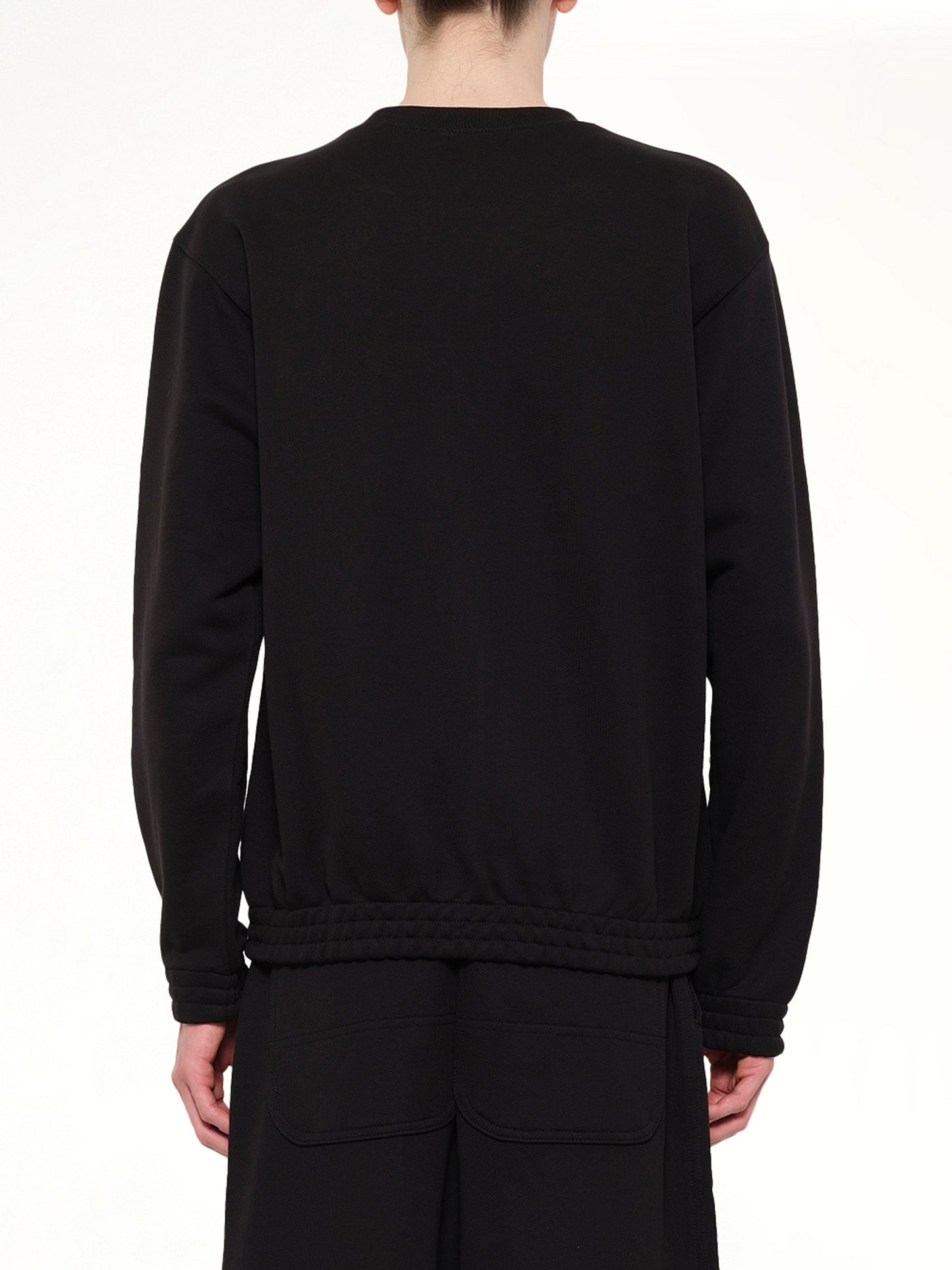 DSM KEI NINOMIYA Pile Knit Cotton Sweatshirt (Black)