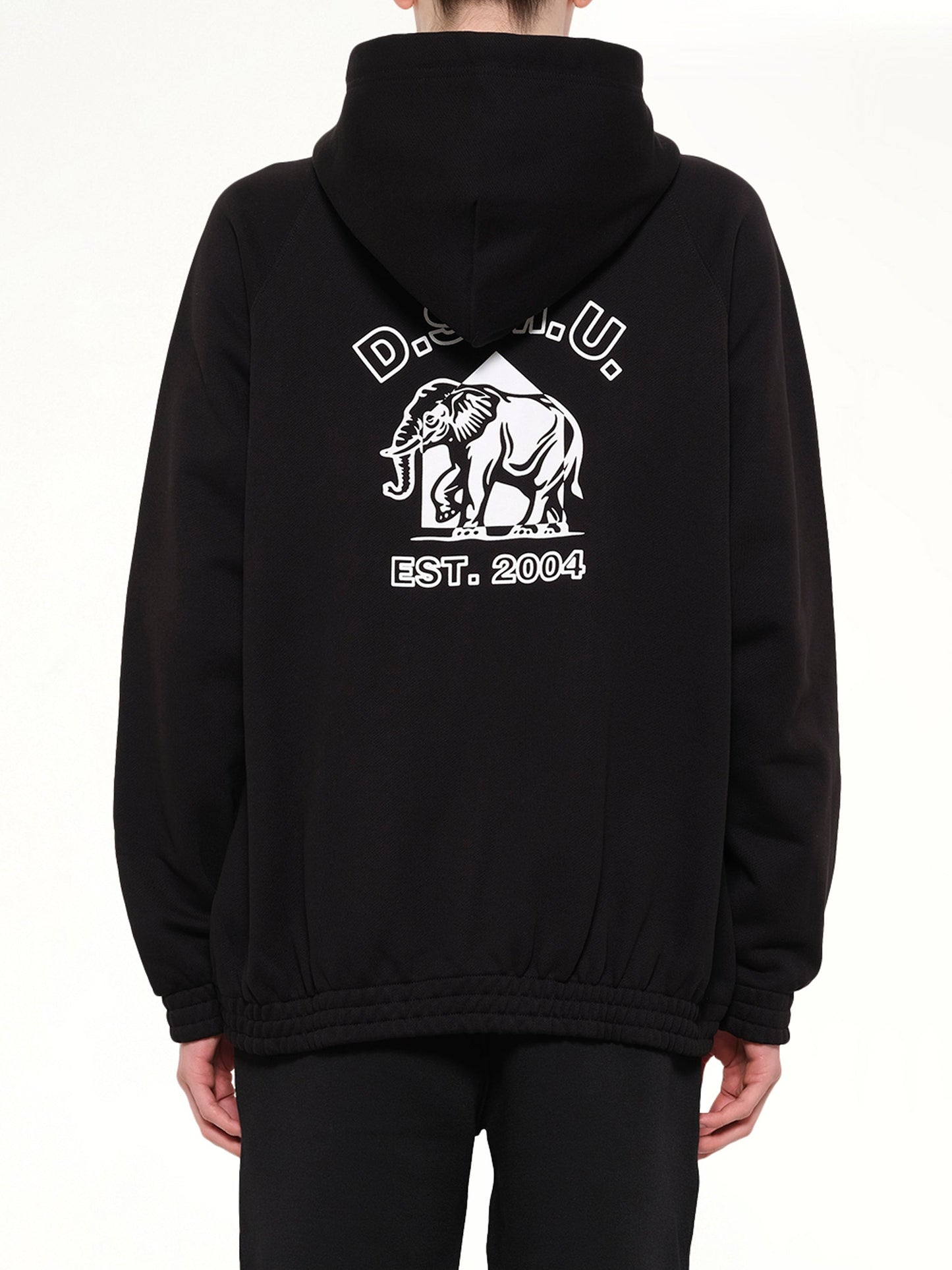 DSM KEI NINOMIYA Pile Knit Zipped Hoodie (Black)