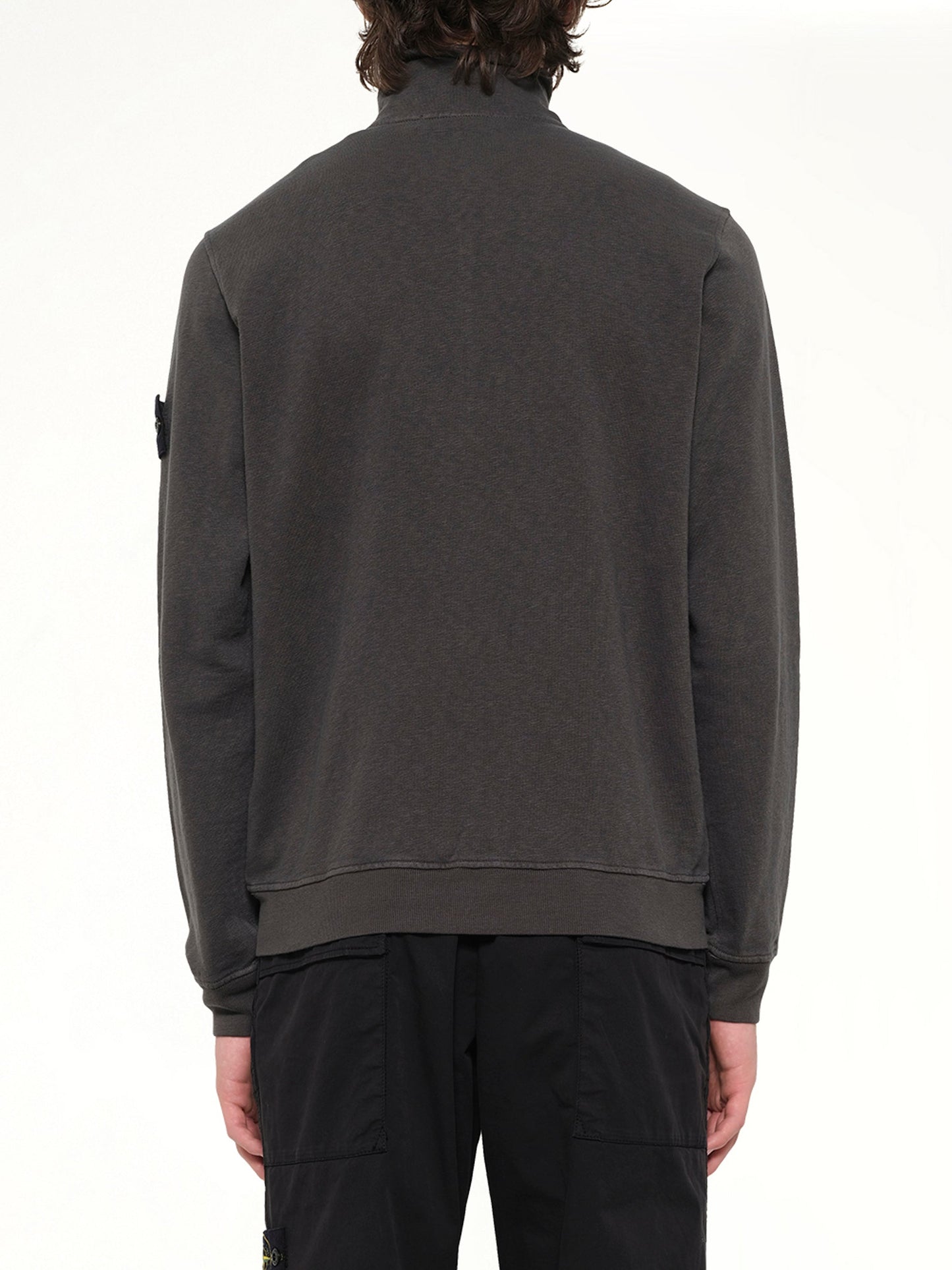 STONE ISLAND 6100033 Zip Up Cardigan (Grey)