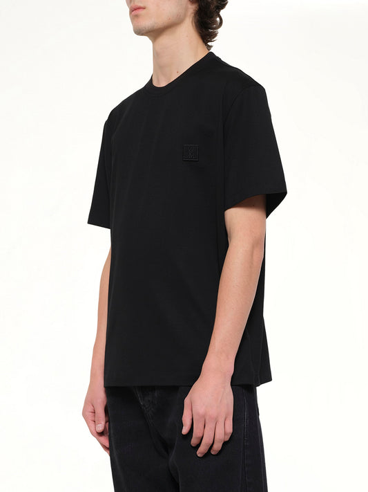 WOOYOUNGMI Flower Back Print T-Shirt (Black)