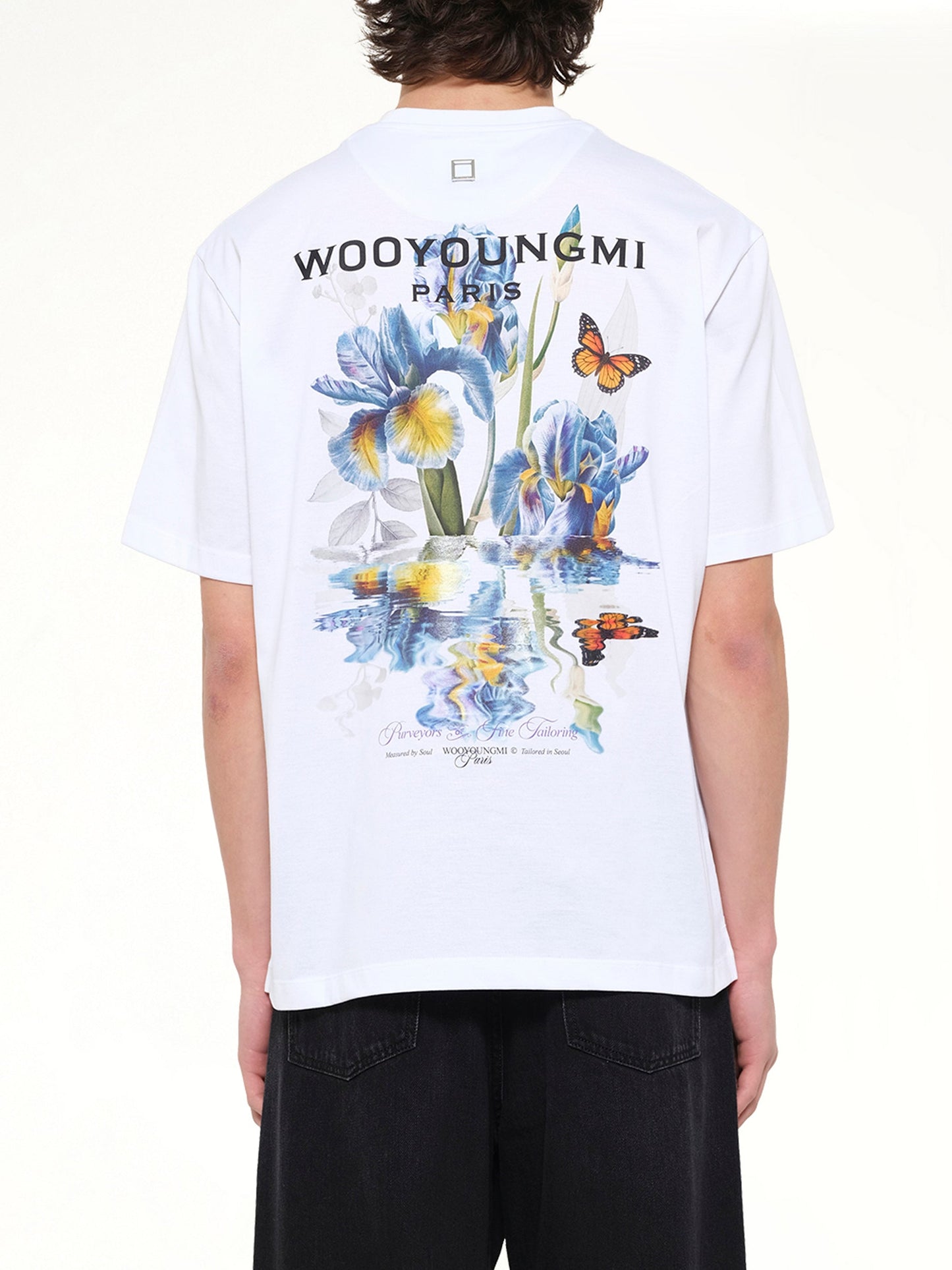 WOOYOUNGMI Flower Back Print T-Shirt (White)