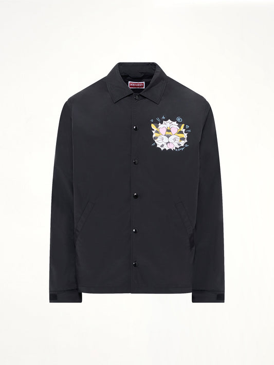 Kenzo Wild Tiger Light Coach Jacket (Black)