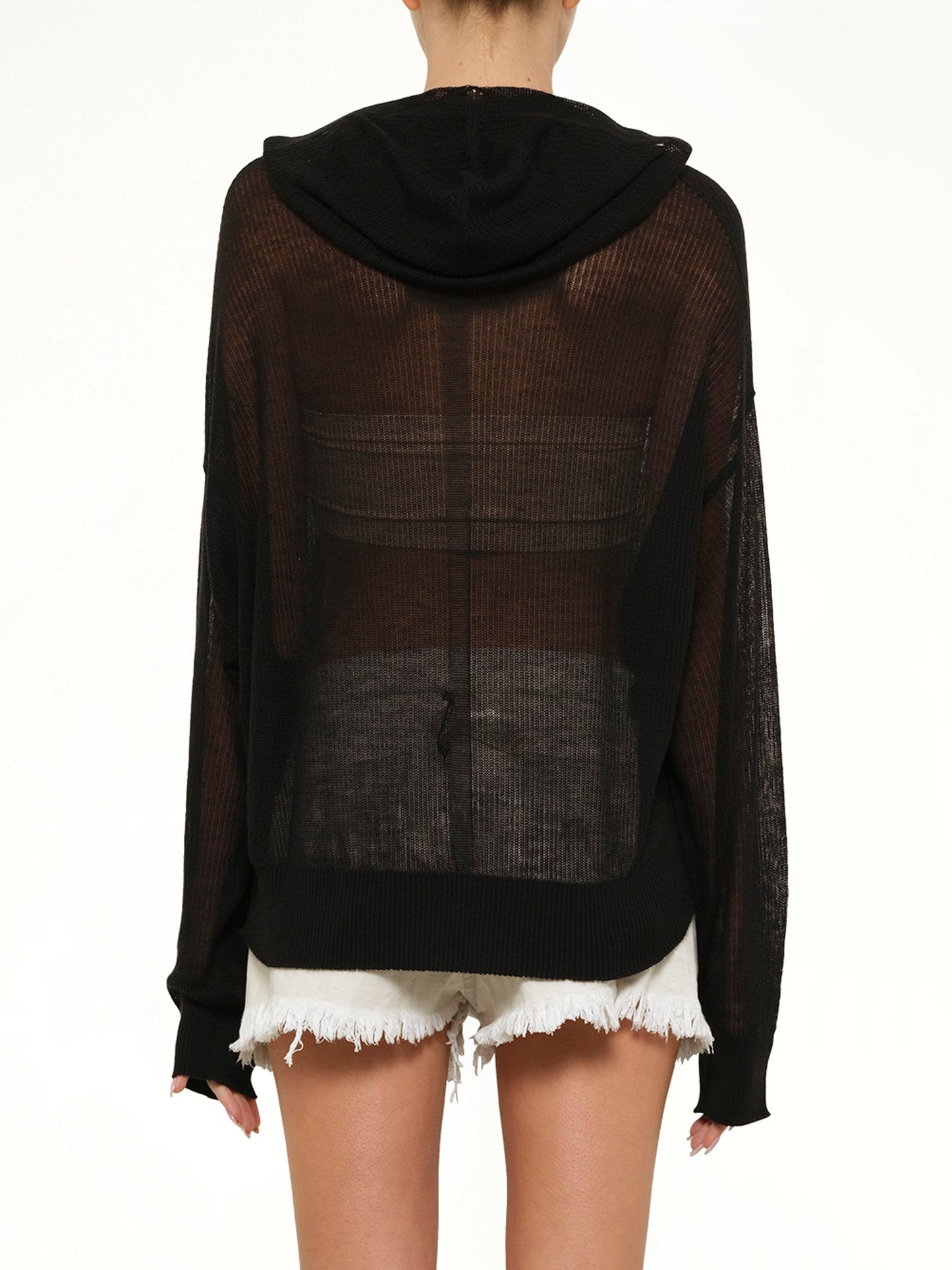 RICK OWENS Light Hun Hoodie (Black)