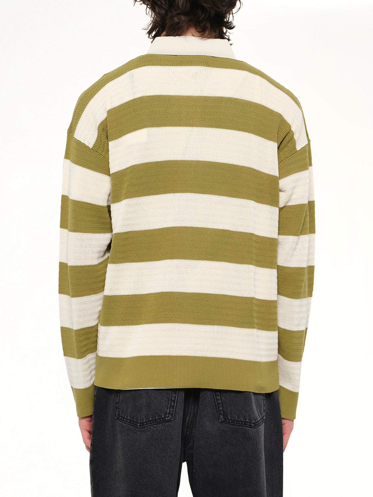 AMI PARIS Shirt Collar Cardigan with ADC (Green)