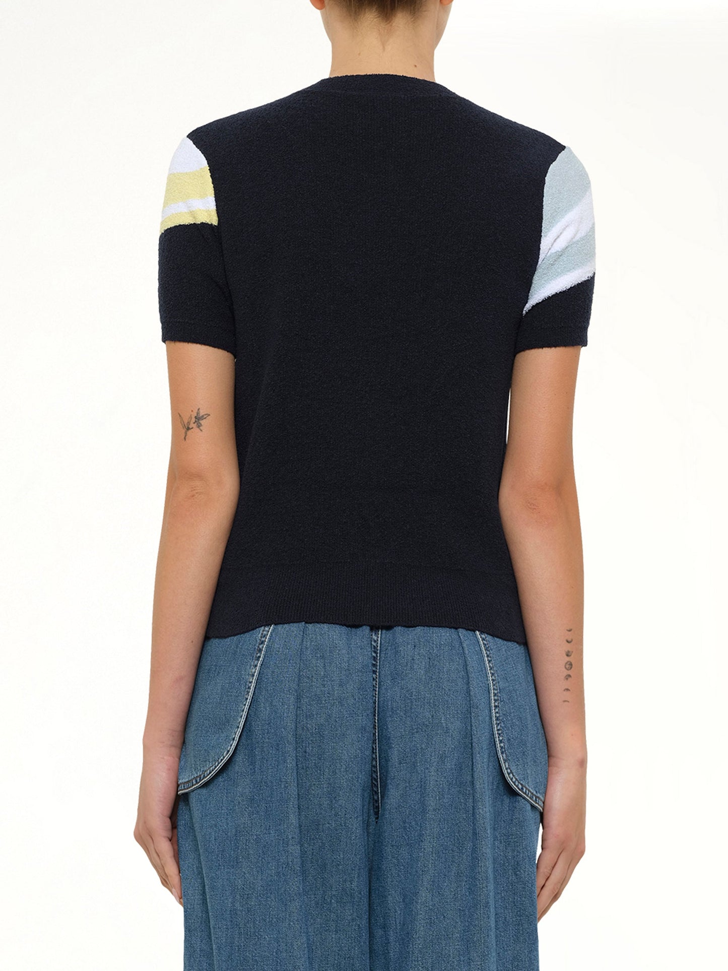LOEWE Short Sleeve Sweater (Blue)