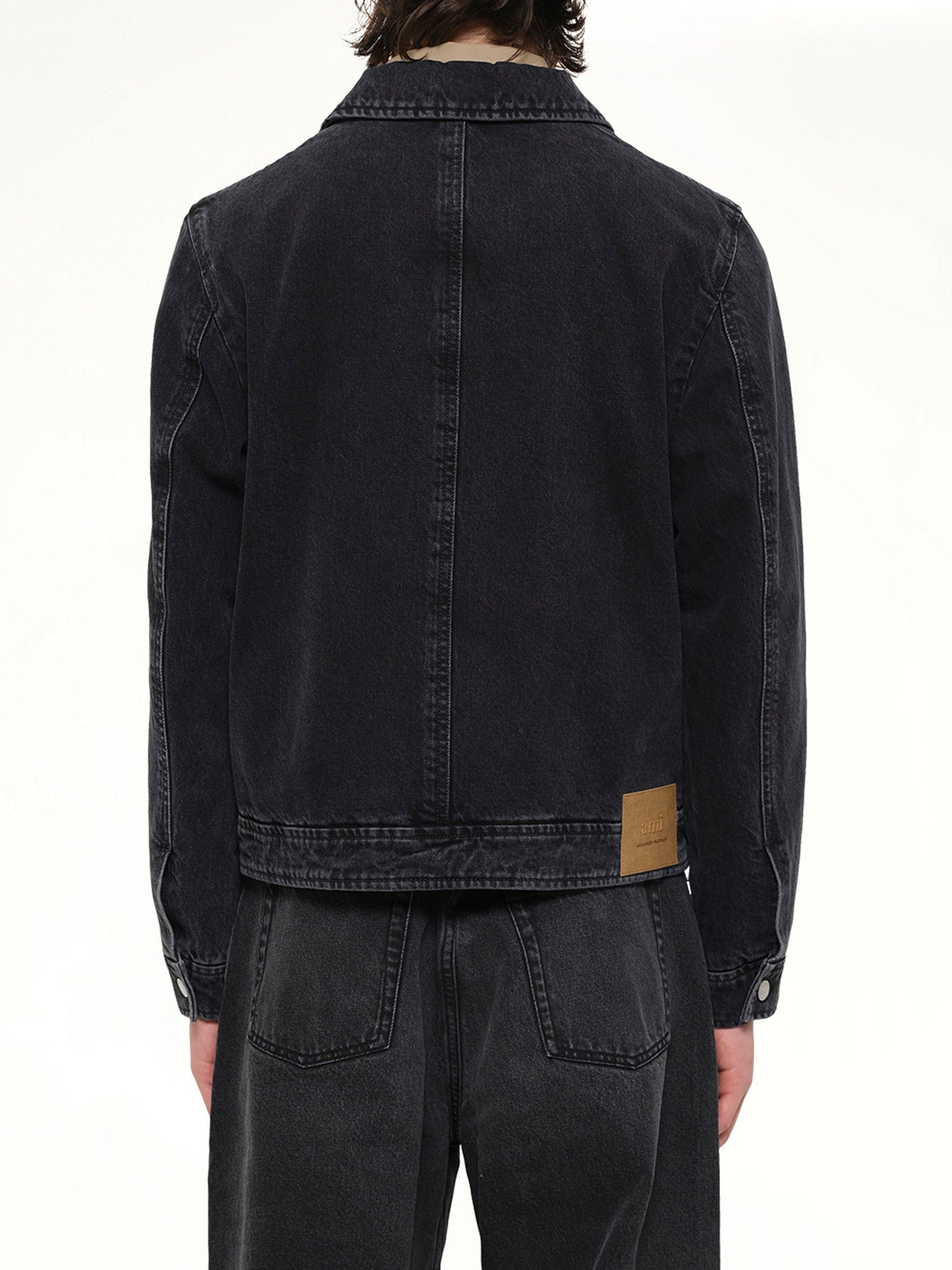 AMI PARIS Tonal ADC Denim Jacket (Black)
