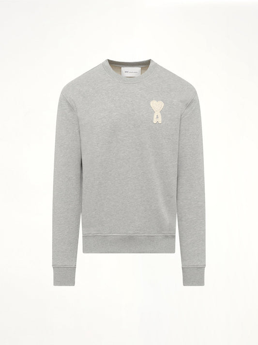 AMI PARIS Knitted ADC Sweatshirt (Grey)