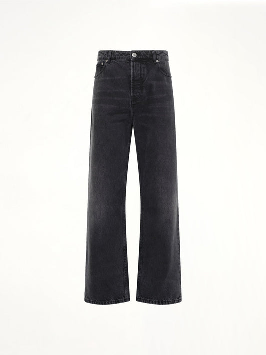 AMI PARIS Large Fit Jeans (Black)