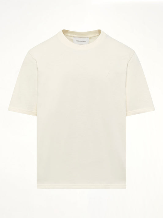AMI PARIS Small Embossed ADC T-Shirt (Cream)