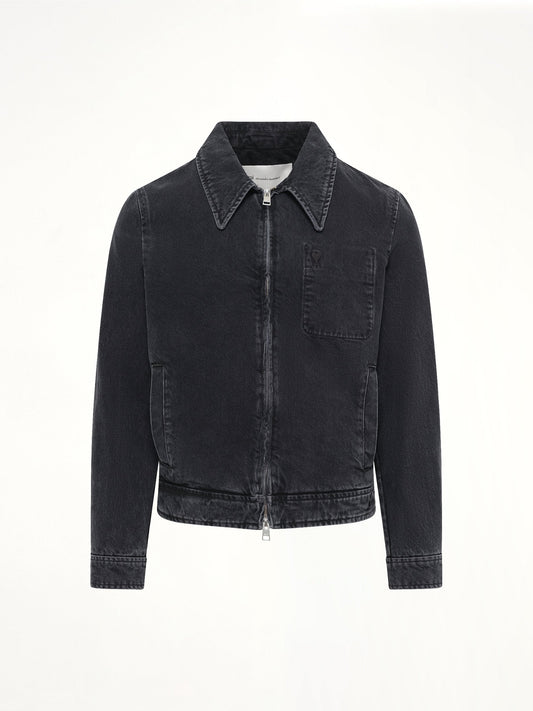 AMI PARIS Tonal ADC Denim Jacket (Black)