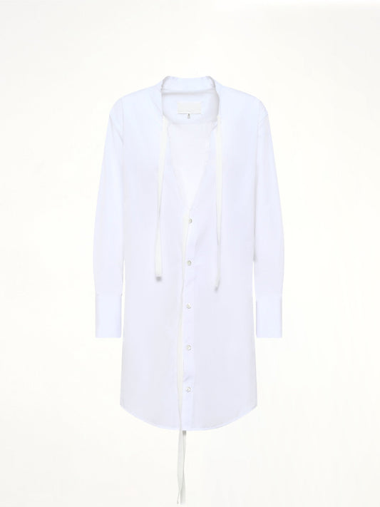 MAISON MARGIELA V Neck Midi Dress (White)