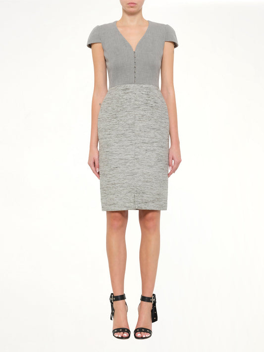 Alexander McQueen Pencil Dress (Silver)