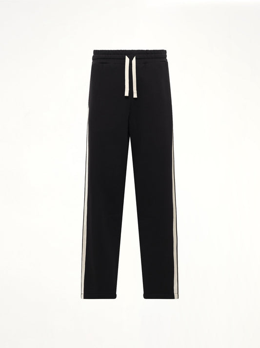 PALM ANGELS Back Curved Logo Sweatpants (Black)