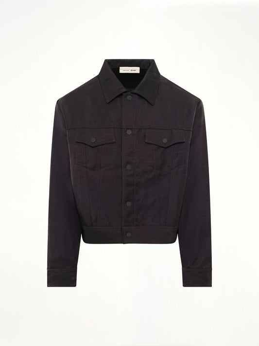 FEAR OF GOD ESSENTIALS Trucker Jacket (Black)
