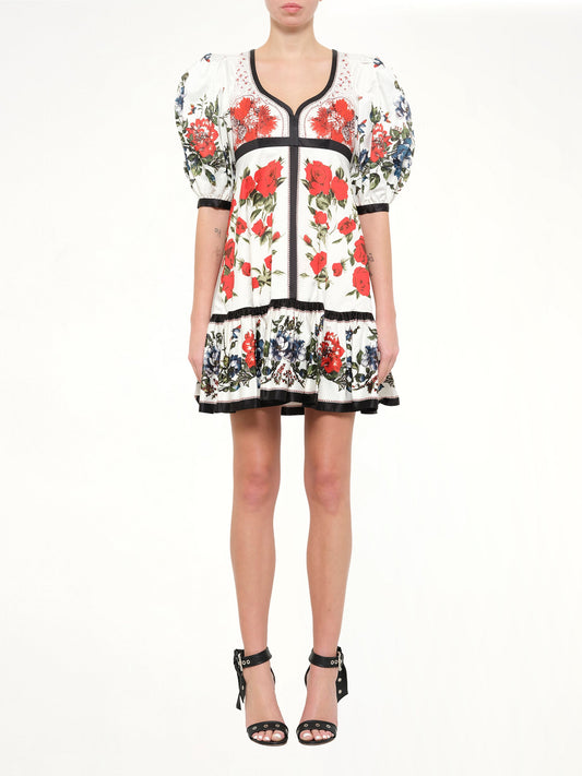 Alexander McQueen Floral Table Abito Dress (9030)