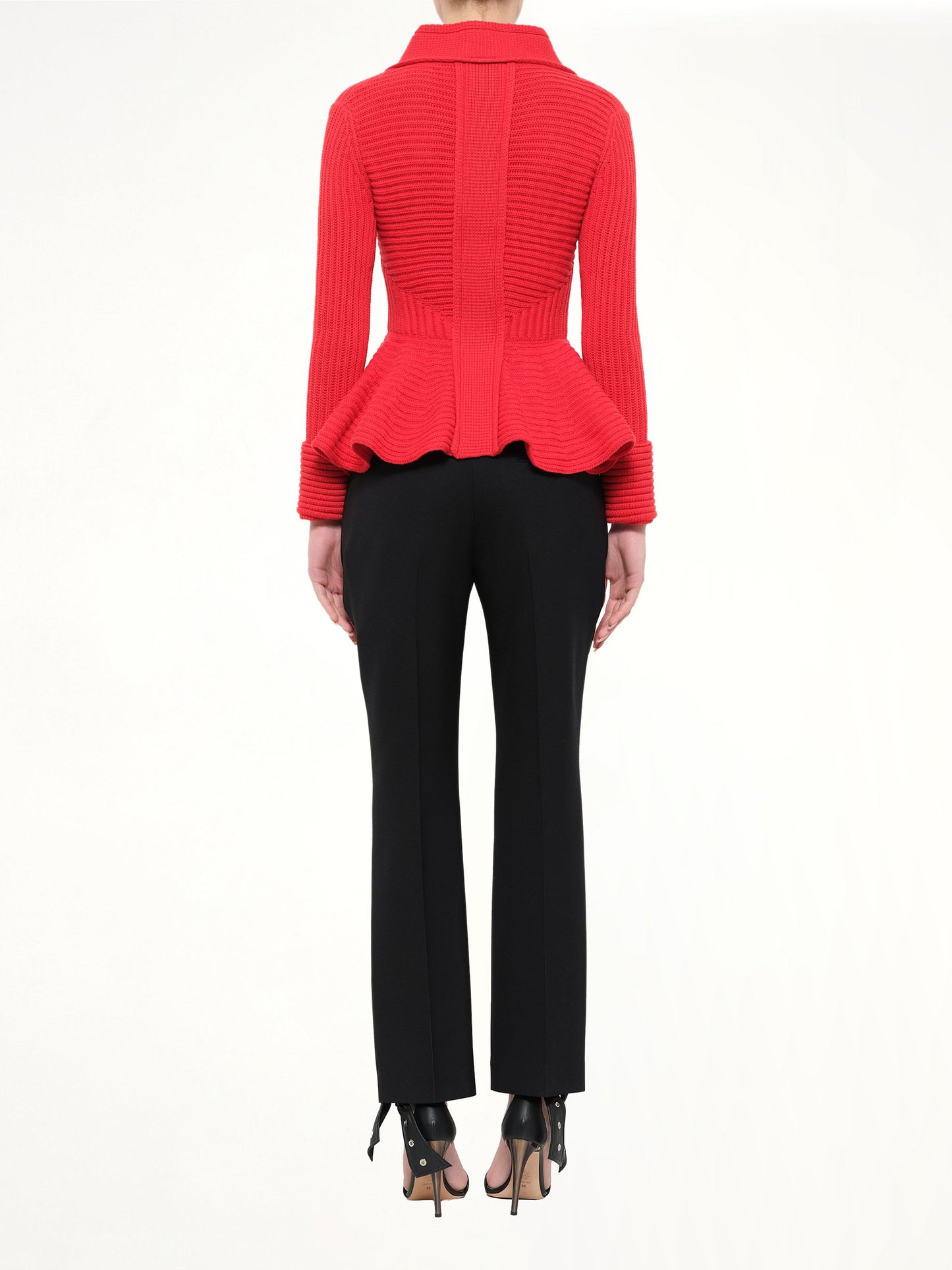 ALEXANDER MCQUEEN Chunky Cardigan (Red)