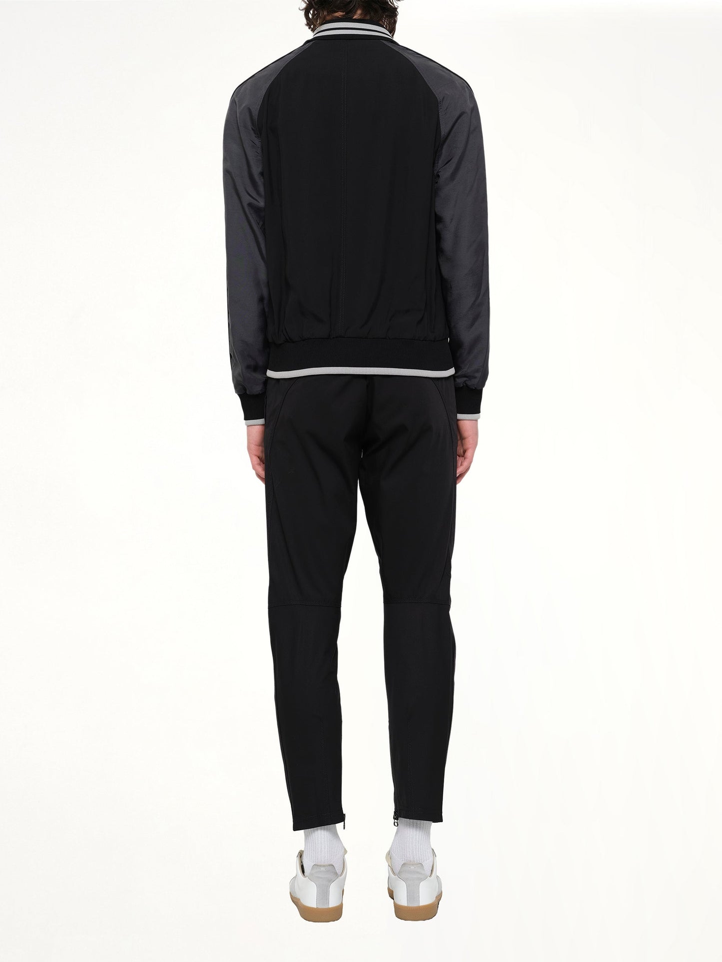 LANVIN Piping Baseball Jacket (Black)